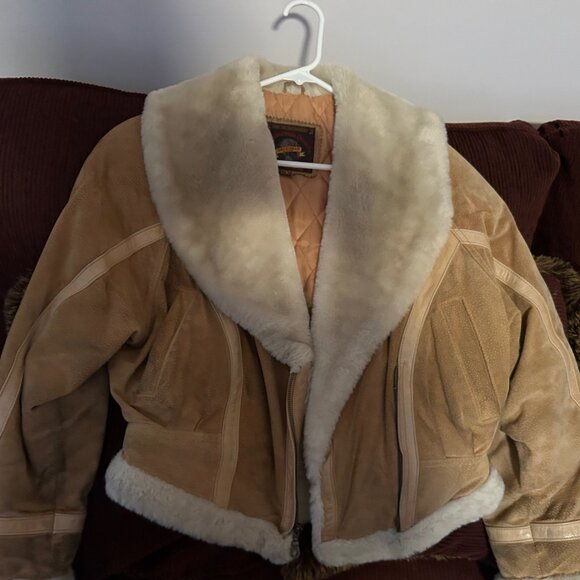 Light tan suede Adventure Bound size S coat - Picture 1 of 3